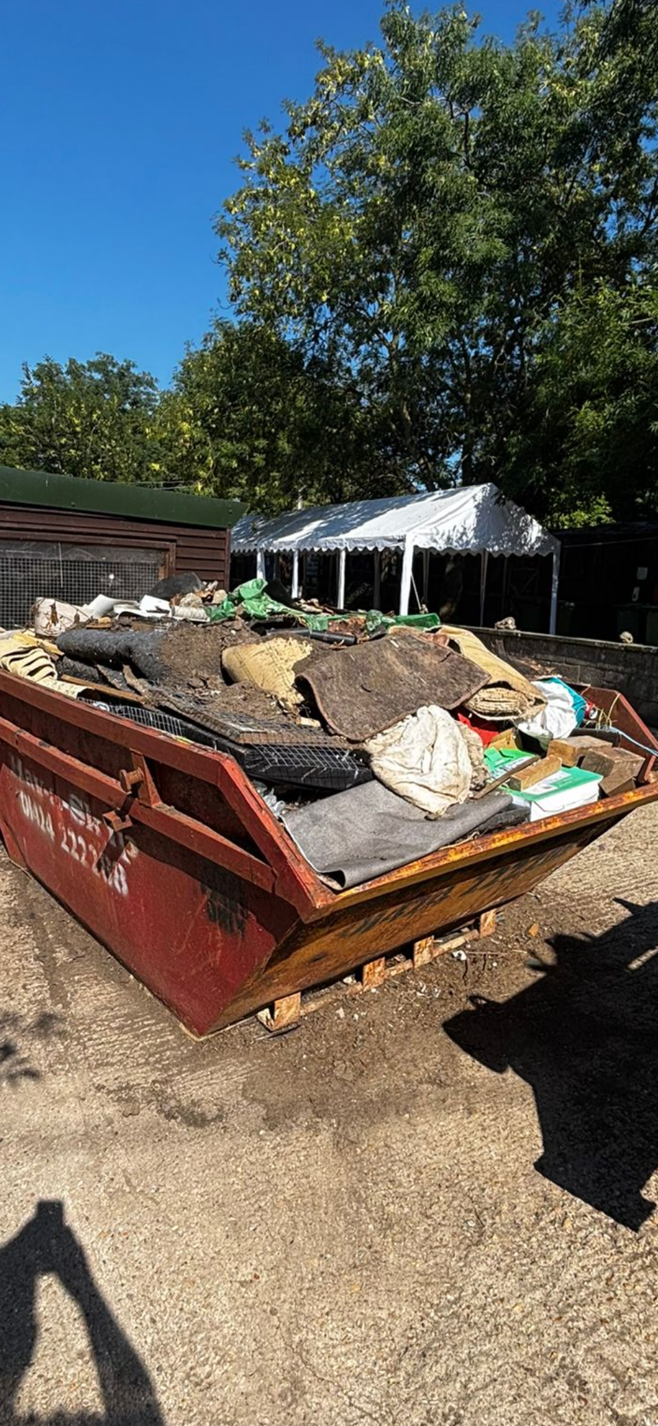 Mixed general waste skip